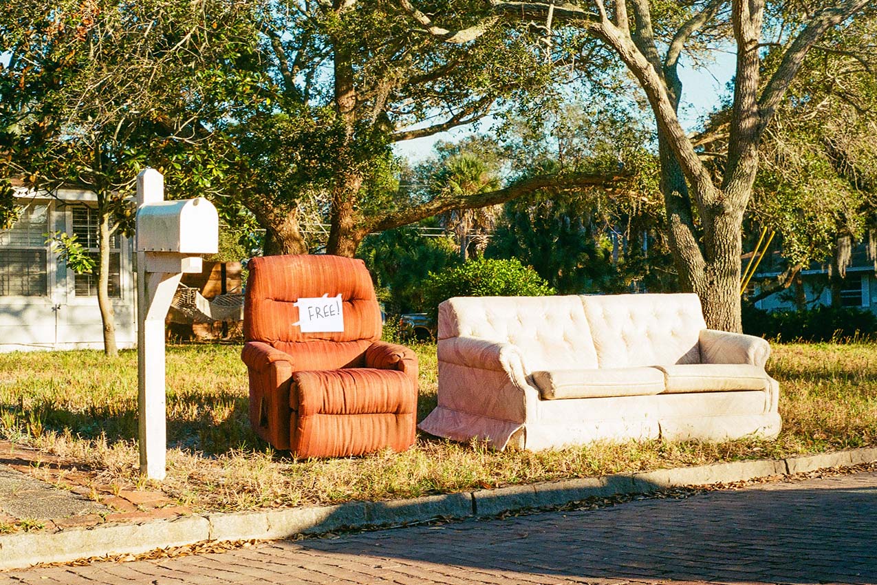furniture-on-curb-with-free-sign Vintage Family Photographs